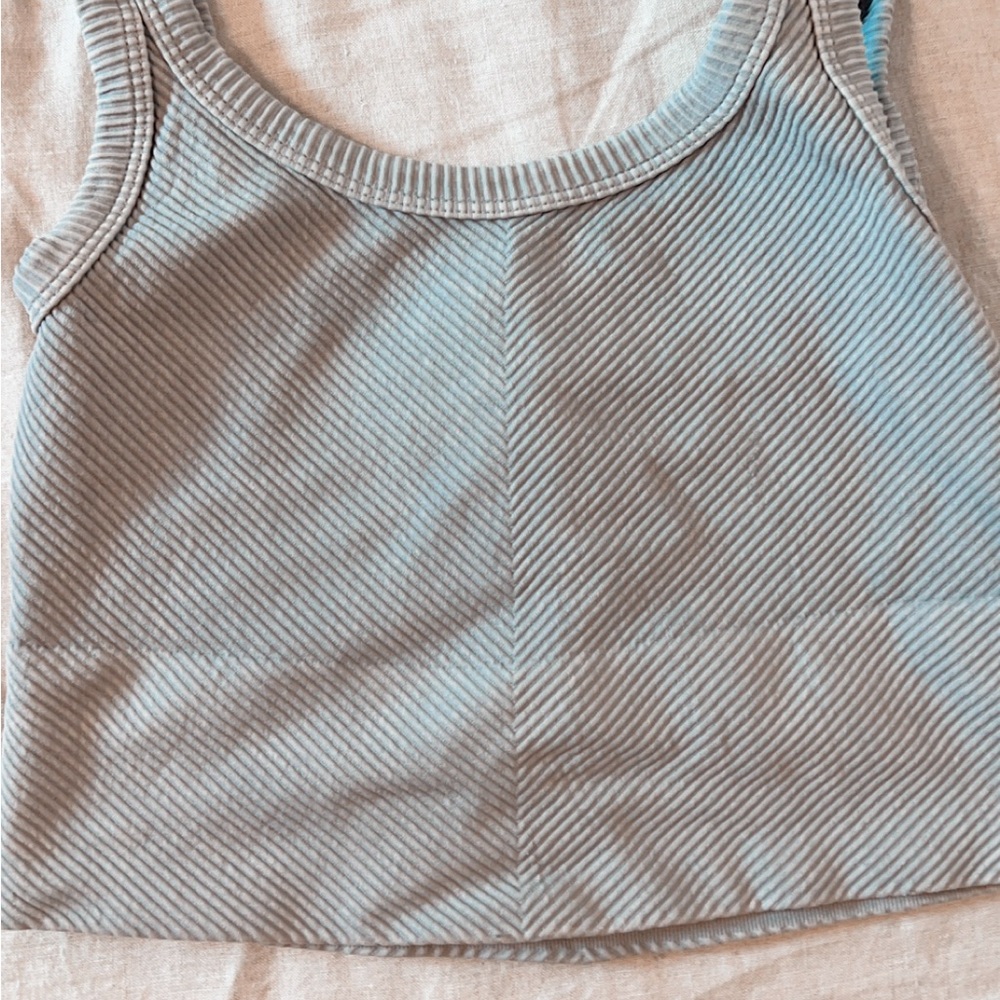 sunkissed coconut crop top grey